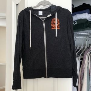 Ballast point brewing zip up hoodie w thumb holes